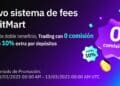 Pancarta promocional de las nuevas tarifas de trading de BitMart