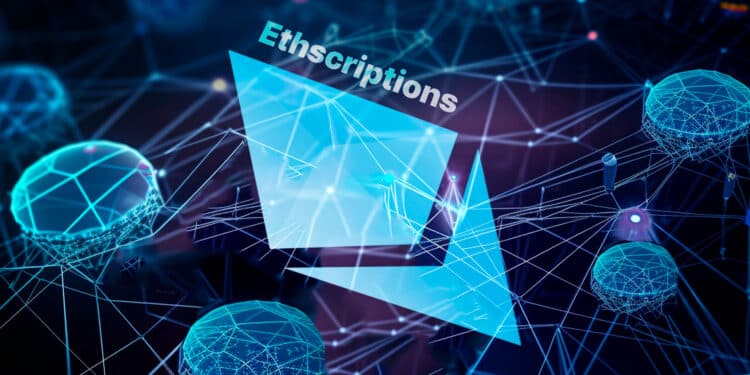Ethereum, ordinals y logo de ethscription.