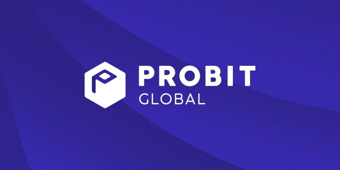 Logo de Probit Global en fondo azul.