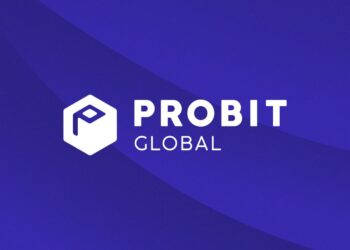 Logo de Probit Global en fondo azul.