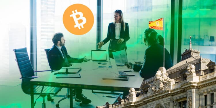 Empresas de criptomonedas y banco de España.
