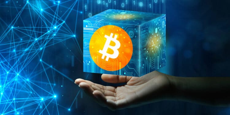 Bloque de bitcoin.
