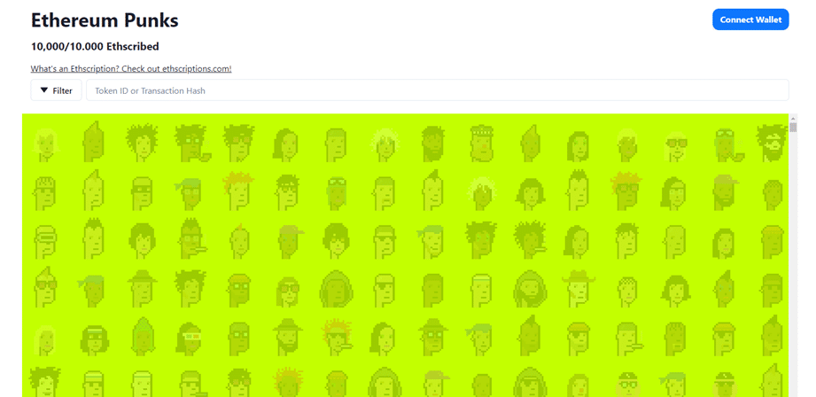 Punks de Ethereum.