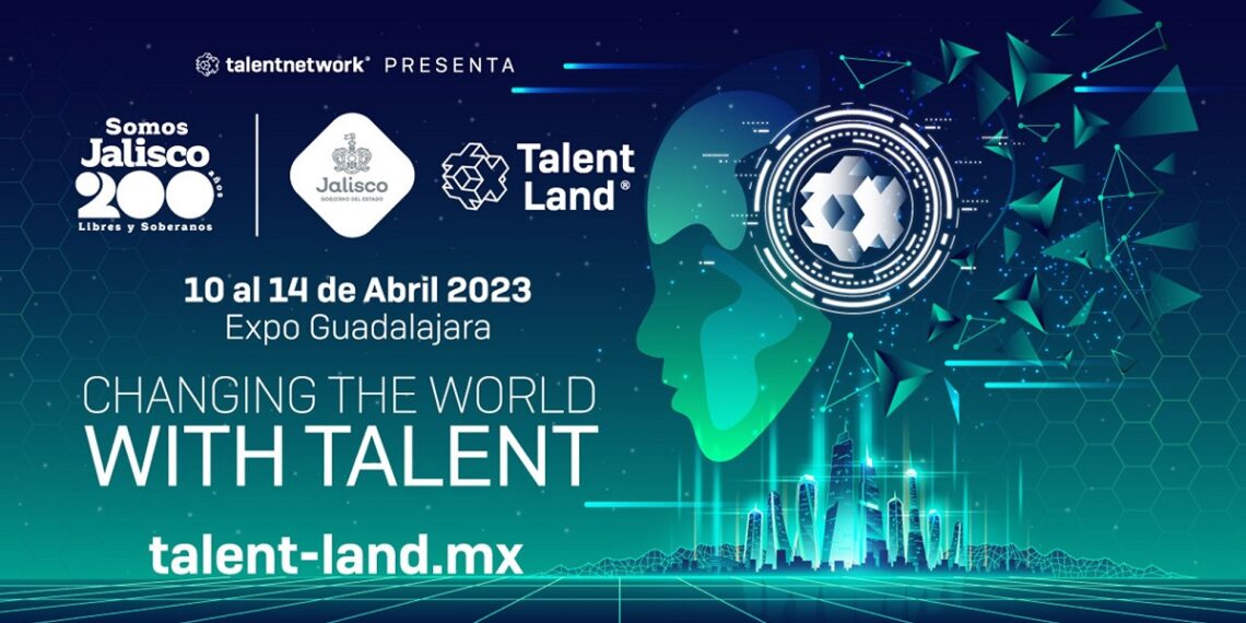 Logos de los organizadores del evento Talent Land 2023.