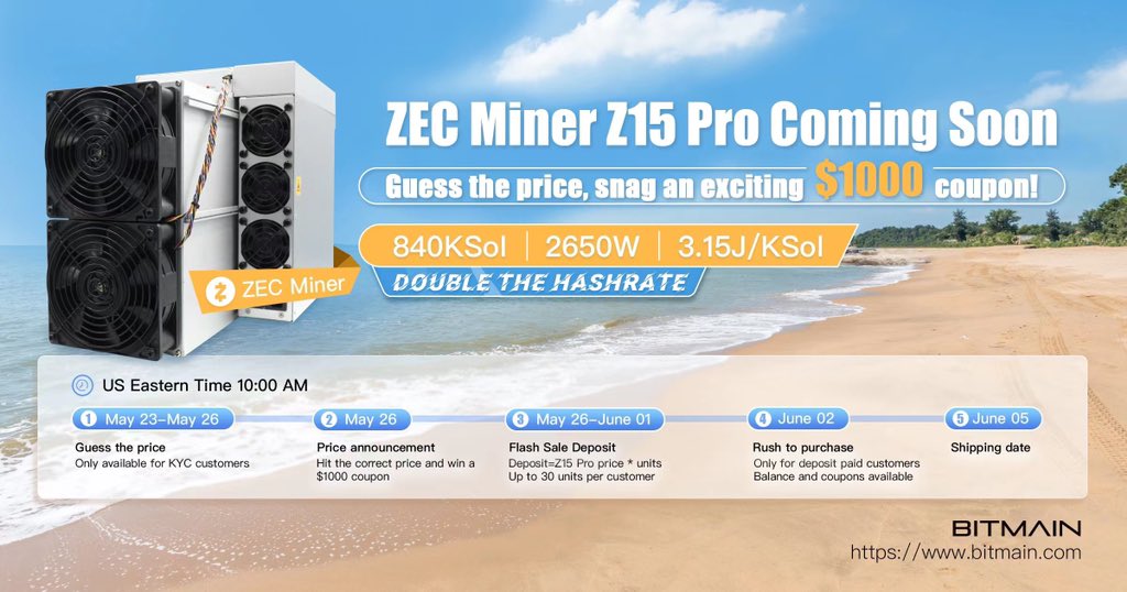 Antminer z15 Pro announcement