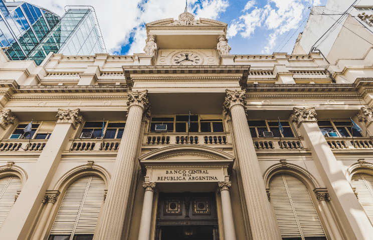 Edificio principal del BCRA. Fuente: Aleksandr Vorobev - stock.adobe.com