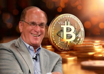 Bitcoin y Larry Fink, CEO de BlackRock.