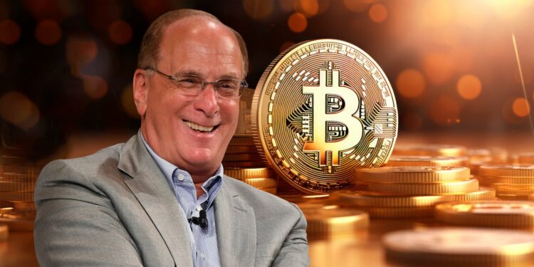 Bitcoin y Larry Fink, CEO de BlackRock.