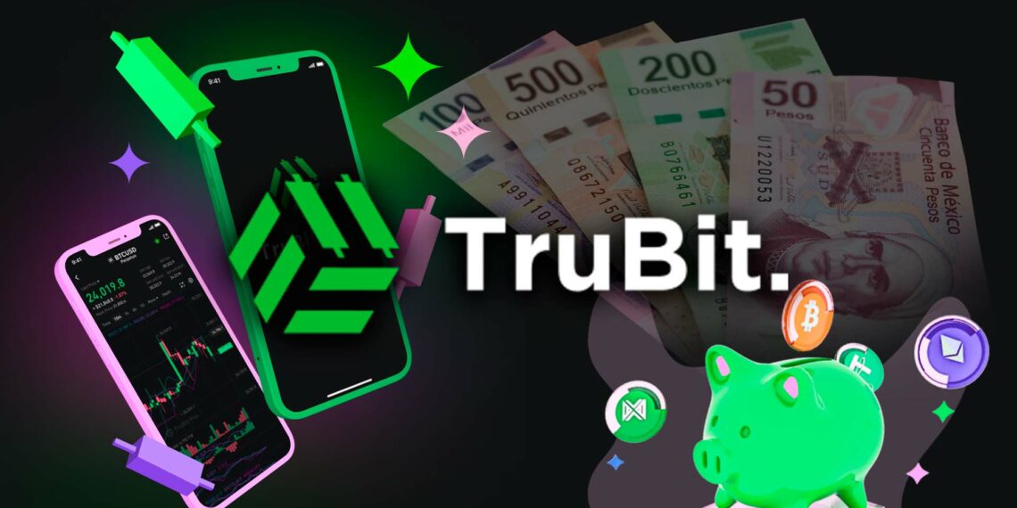 Pancarta promocional de TruBit Exchange de criptos