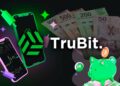 Pancarta promocional de TruBit Exchange de criptos