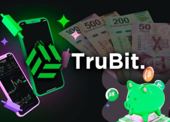 Pancarta promocional de TruBit Exchange de criptos