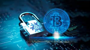 Bitcoin, seguridad y logo de nix.