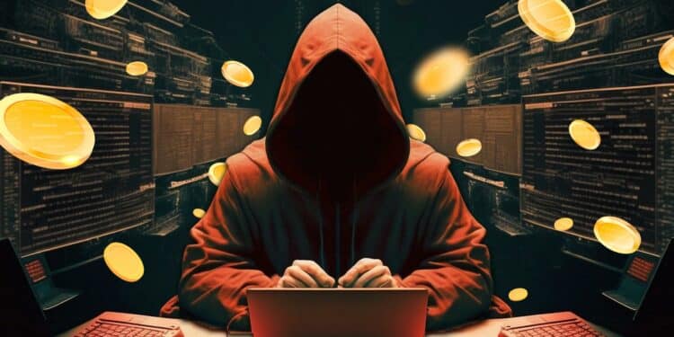 Hacker y criptomonedas.