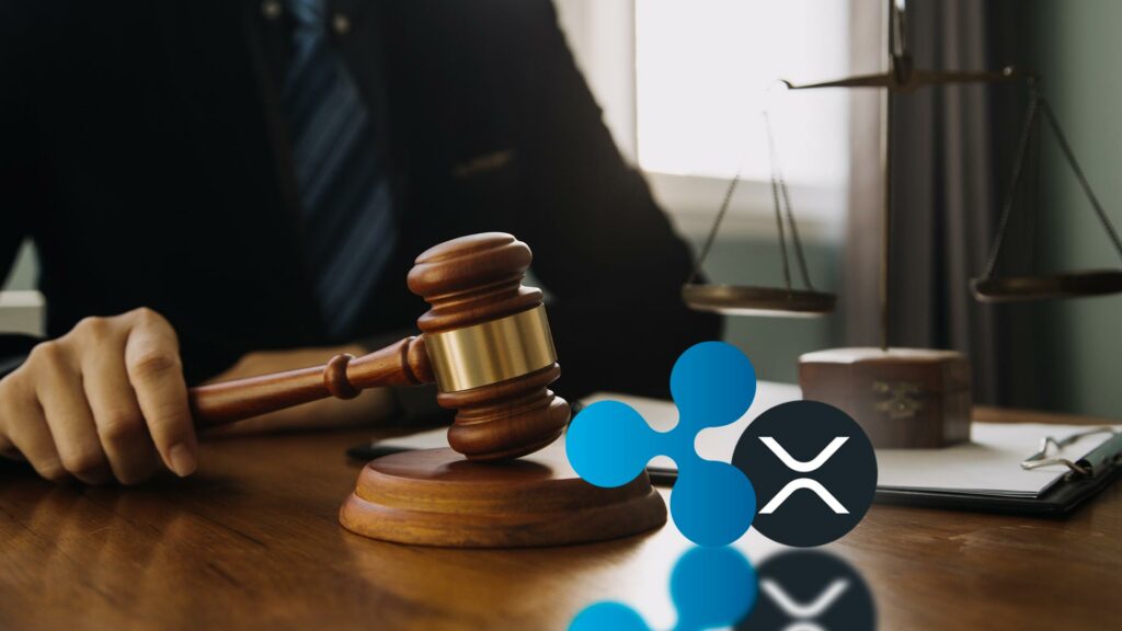 Tribunal, logo de Ripple y token XRP.