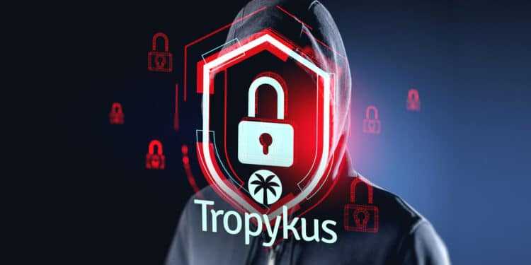 Hackeo y logo de Tropykus.