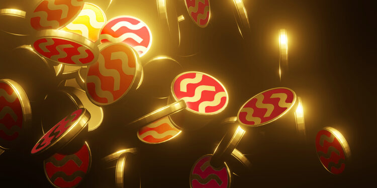 monedas del token SEI cayendo en airdrop