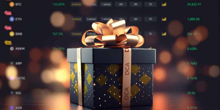 regalo de binance con listado de mercado en el fondo
