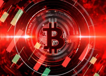 Bitcoin rojo.