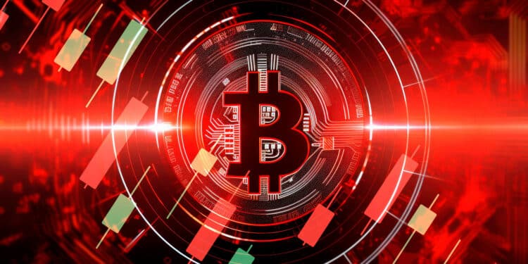 Bitcoin rojo.