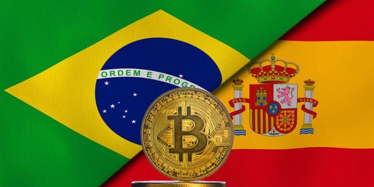Bitcoin, Brasil y España.