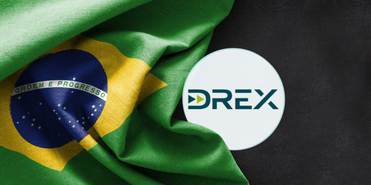 Drex y bandera de Brasil.