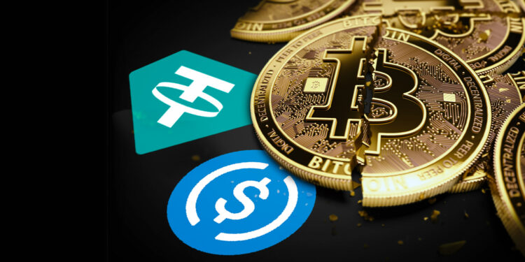 Bitcoin y stablecoins.