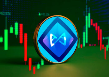 Sube el precio de AXS - Composición por CriptoNoticias. coinmarketcap.com / wit / stock.adobe.com.