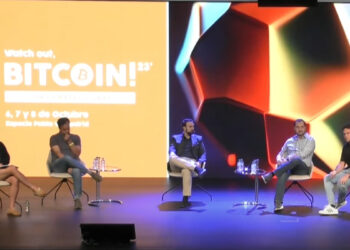 De izquierda a Derecha: Lunaticoin, Manuel Polavieja, Alvaro D. Maria, Enrique Ho fernandez y Gael Sanchez Smith