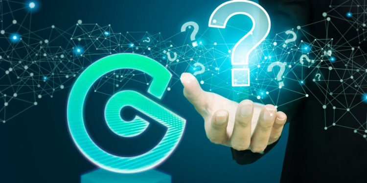 Coinex y signos de pregunta.