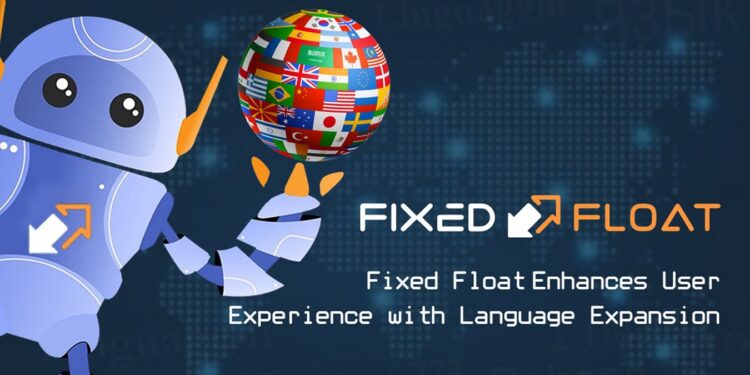 Robot sosteniendo un globo lleno de banderas de diferentes países.