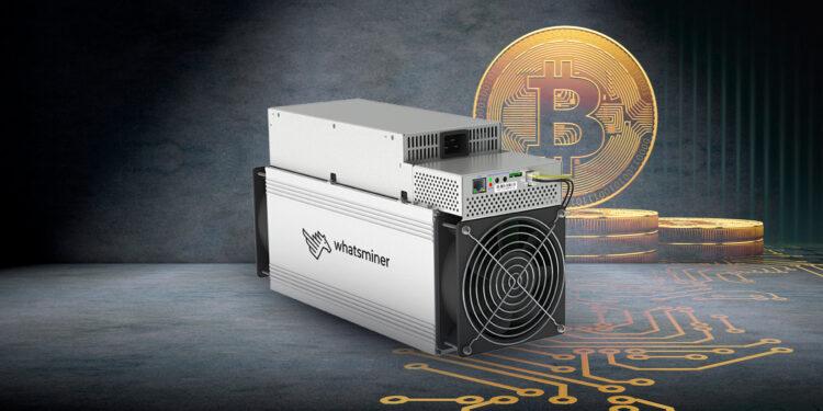 Minero Whatsminer y bitcoin.