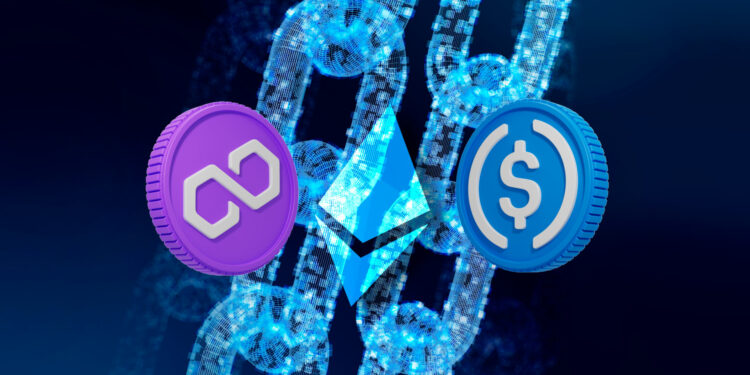 USDC se expande a Polygon de forma nativa - Composición por CriptoNoticias. iconscout.com ; iuriimotov / stock.adobe.com.