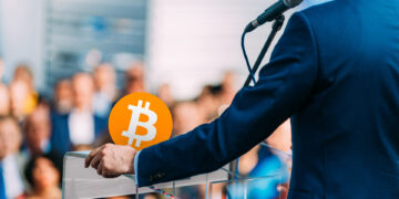 Candidato político y bitcoin.