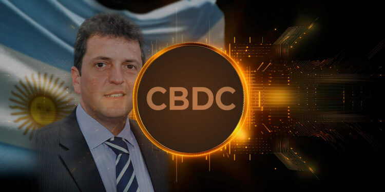 CBDC, Massa y bandera de Argentina.