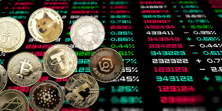 Acciones y criptomonedas.
