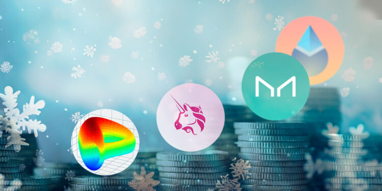 Token DeFis «blue chips» en el criptoinvierno.