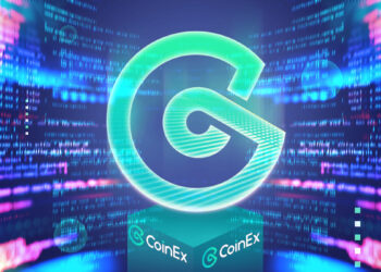 logo de Coinex entre código