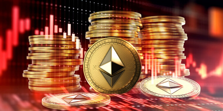 Ethereum en rojo.