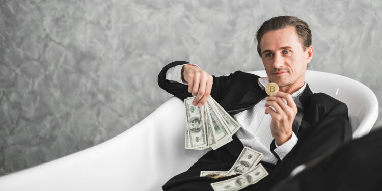 Millonario y bitcoin.