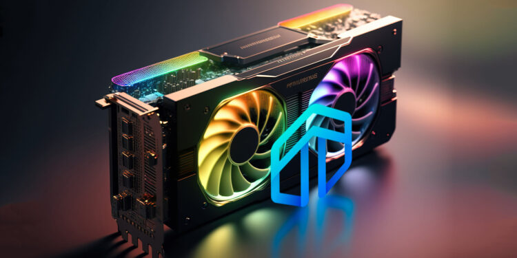 Equipo GPU y logo de Dynex.