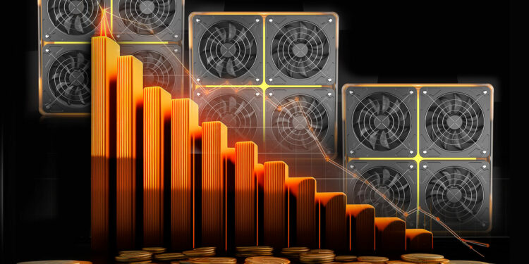 Mineros de bitcoin y pocas ganancias.