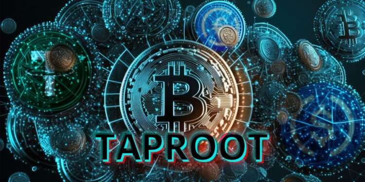 Taproot sobre bitcoin interconectado en red con stablecoins