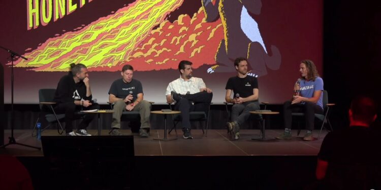 De izquierda a derecha: Aaron Van Wirdum, Tadge Dryja, Jogn Carvalho, Sam Wouters y Justin Litchfield.