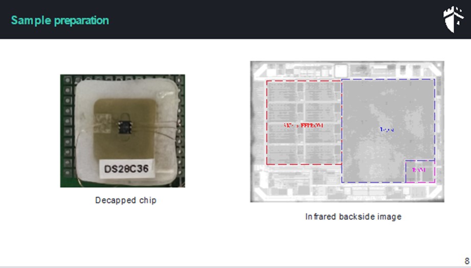 Coodcard chip - imagen infraroja