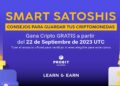 Pancarta promocional del programa Learn & Earn de ProBit Global.