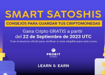 Pancarta promocional del programa Learn & Earn de ProBit Global.