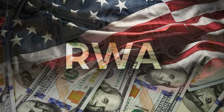 RWA y bandera de Estados Unidos.