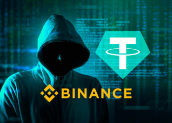 Dos movimientos conectan a una dirección aparentemente hackeada con Binance. 
 Composición por CriptoNoticias. cryptologos.cc ; binance.com ; oz / stock.adobe.com.