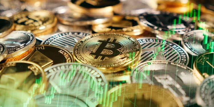 Rally de Bitcoin y criptomonedas.