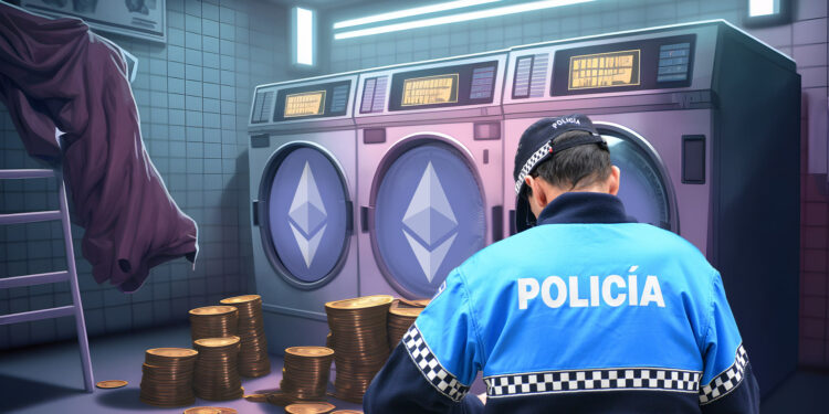 Policía y lavado de ethereum.